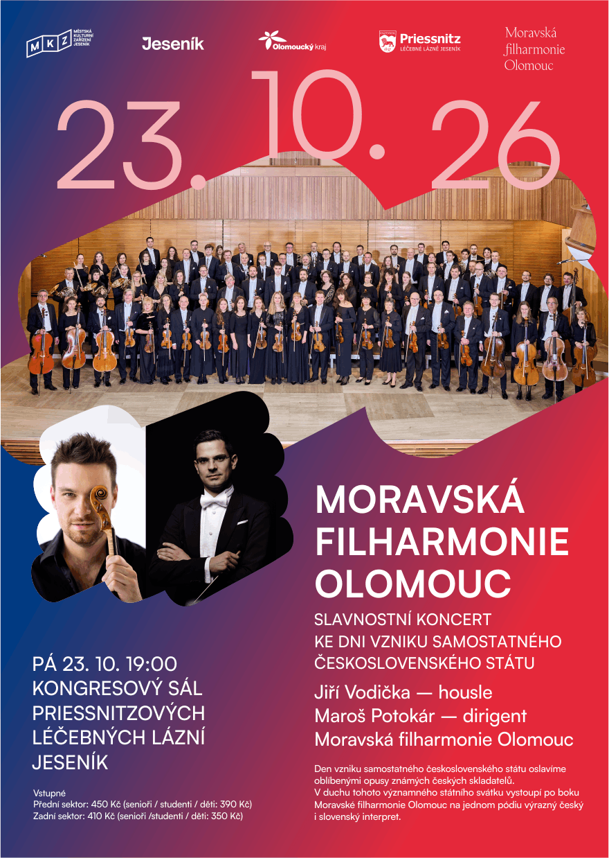 Moravská filharmonie Olomouc: Slavnostní koncert ke Dni vzniku samostatného československého státu 2026